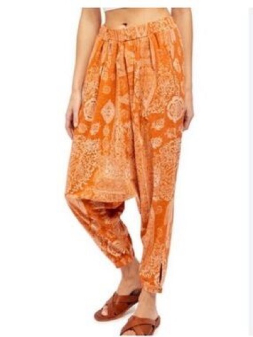 Intimately by Free People harem balloon batik hippie boho paisley tribal pants